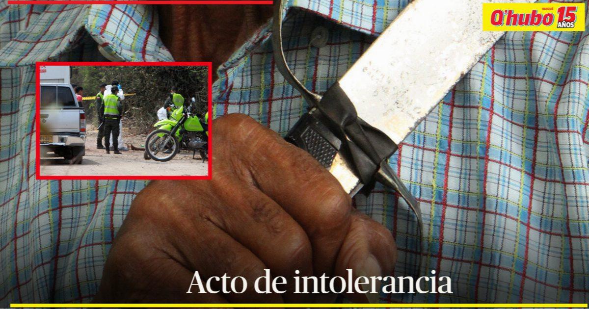 Líder comunal de Planadas habría matado con machete a un joven que le