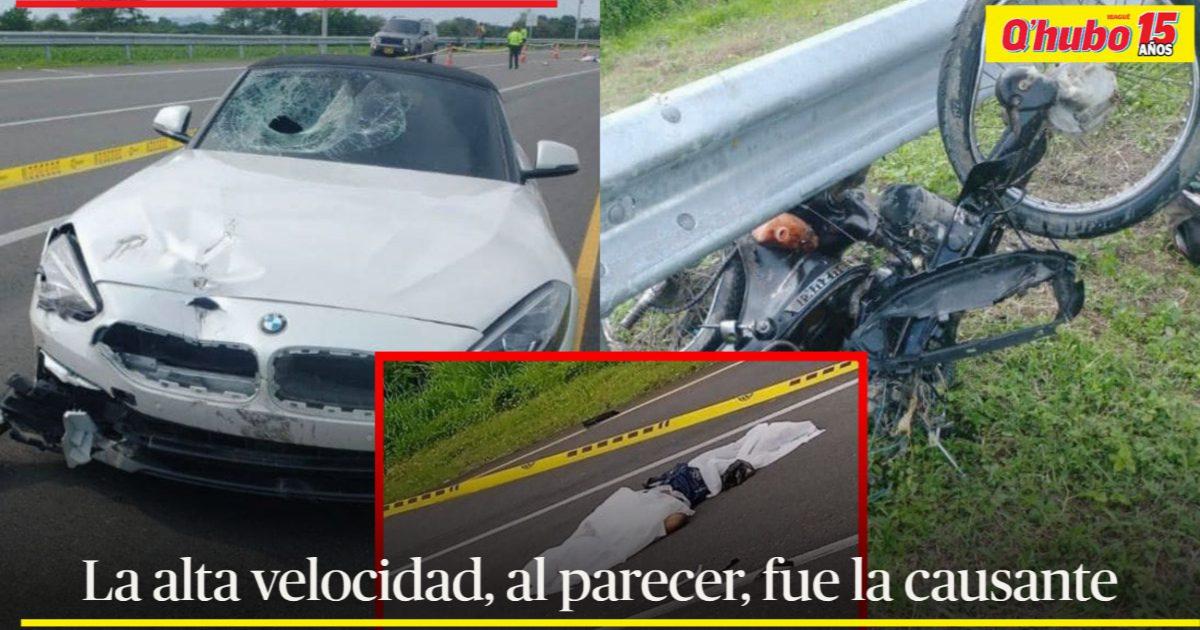 Grave accidente se registró en el Tolima conductor de auto deportivo