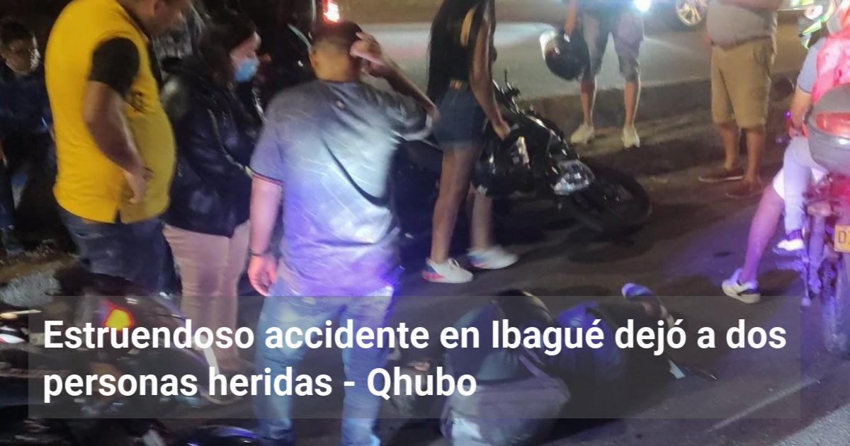 Estruendoso Accidente En Ibagué Dejó A Dos Personas Heridas Qhubo 9331