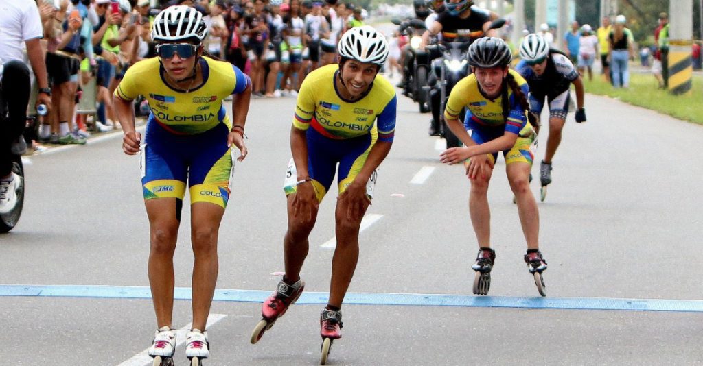 Colombia ocupó todo el podio del maratón femenino.